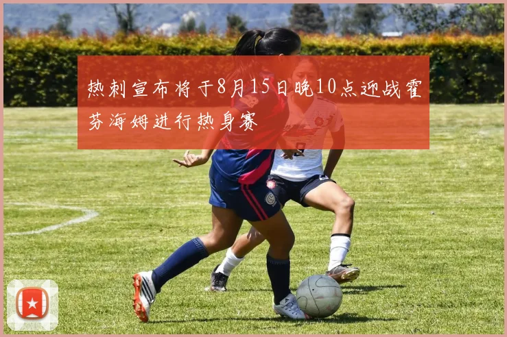 热刺宣布将于8月15日晚10点迎战霍芬海姆进行热身赛